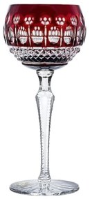 Bohemia Crystal Brúsené poháre na víno Tomy červená 190 ml (set po 6 k