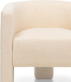 Designové křeslo Lorraine bouclé béžové