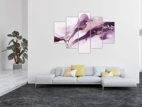 Obraz - Purple fluid art (150x105 cm)
