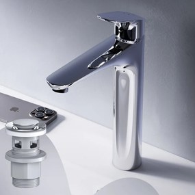 Umývadlová batéria AM.PM Like FLA92200 vysoká s odtokovým ventilom, chróm