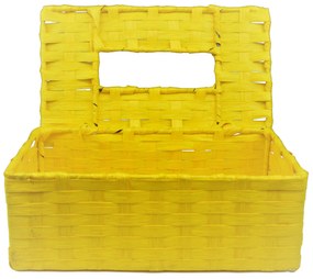 Box na vreckovky žltý