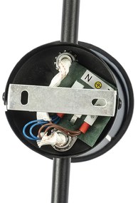 Moderné stropné svietidlo čierne 3-svetlo - Hetta