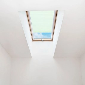 FOA Plisé roleta na strešné okná, Priesvitná, Svetlo zelená, P 020 , 30 x 60 cm