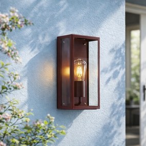 Klasické vonkajšie nástenné svietidlo červené IP44 - Rotterdam