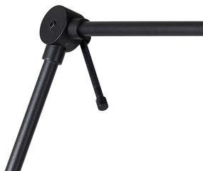 Moderná nástenná lampa čierna nastaviteľná - Blitz