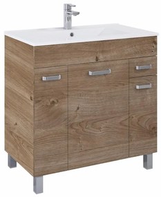 Kúpeľňová zostava Uno 80 3D1S dub canela