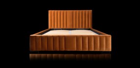 Čalúnená posteľ 160x200 cm Veggie II (medená). Vlastná spoľahlivá doprava až k Vám domov. 1036140