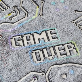 Detské obliečky so svietiacim efektom na jednolôžko z mikroplyšu 135x200 cm Game Over – Catherine Lansfield