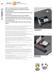 Redo 90288 - LED Vonkajšie svietidlo ISOLA LED/24W/230V 3000/4000/6500K IP54