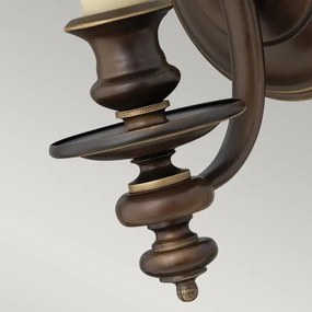 Hinkley HK-DUNHILL1 - Nástenné svietidlo DUNHILL 1xE14/60W/230V