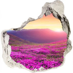 Díra 3D ve zdi nálepka Ružový kopec nd-p-72586785