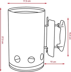 Komínový štartér na drevené uhlie VANDER