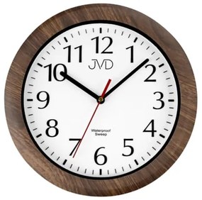 Saunové hodiny JVD SH494.2 – hnedé, tichý chod (30 cm)