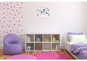 Detské závesné svietidlo Minnie, 1x textilné tienidlo so vzorom, (fi 35cm)