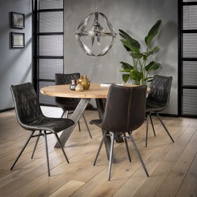 Jedálenský stôl 20-61 Ø120cm Acacia natural - PRODUKT JE SKLADOM U NÁS - 1Ks