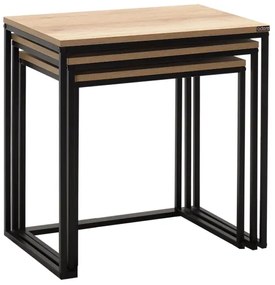 SADA 3x Konferenčný stolík hnedá