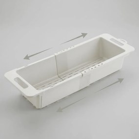 METALTEX Nastaviteľný odkvapkávač, posuvný organizér do drezu - DRAINFLEX, 35 - 52 cm