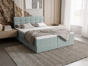 Manželská postel s úložným prostorem TOSKA - 160x200, šedá