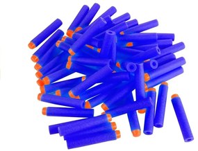 LEAN TOYS Penové náboje v modrej farbe - 59 kusov