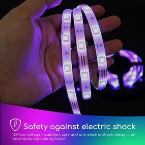 Aigostar - LED RGB Stmievateľný pásik 3m LED/24W/12/230V IP65 + DO