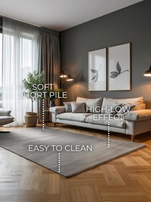 ELLE Decoration, Kusový koberec Perles 106186 Cream Grey z kolekcie Elle, 160x235, šedá, obývacia izba