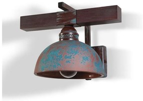 Light4home Nástenné svietidlo VIRIONI 1xE27/60W/230V 40311-cl416-pla445-cp212