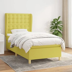 Boxspring posteľ s matracom zelená 100x200 cm látka 3128828