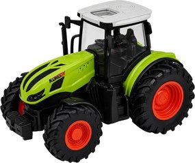 LEAN Toys Diaľkovo ovládaný traktor RC s lesným prívesom a drapákom na drevo v mierke 1:24
