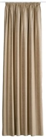 Béžový zamatový záves 140x260 cm Novara – Mendola Fabrics