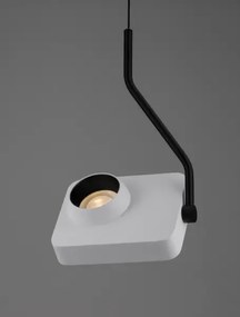 LED stmievateľný biely moderný luster Kedros