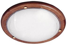 RABALUX Nástenné / stropné svetlo UFO, 1xE27, 60W, 30cm, guľaté, tmavohnedé