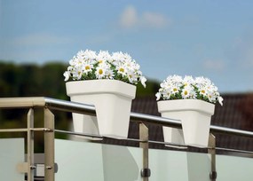 Balkónový truhlík LYS 45 cm krémový