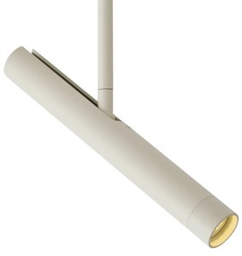 Moderný reflektor béžový s bielou farbou pre 1-fázový koľajnicový systém - Slimline Avery