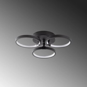 Stropní LED svítidlo Halka černé