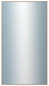DANTIK - Zrkadlo v rámu, rozmer s rámom 50x90 cm z lišty Hliník wenge (7273515)