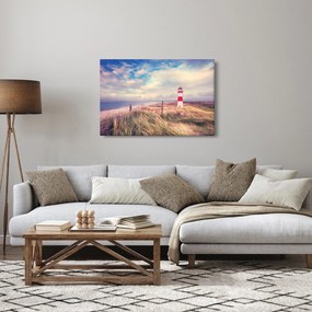 Obraz - Červený maják (90x60 cm)