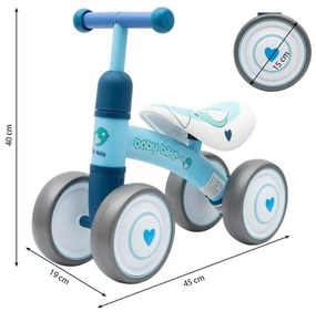 Baby Mix Detská odrážadlo Baby Bike Fruit, zelená