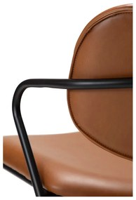 Koňakovohnedé kreslo z imitácie kože Zed – DAN-FORM Denmark