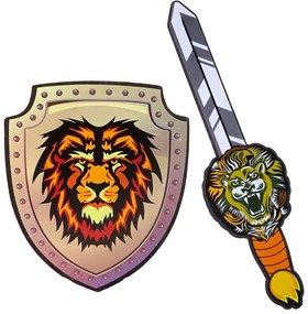 Lean Toys Súprava pre rytiera - štít a meč s motívom leva