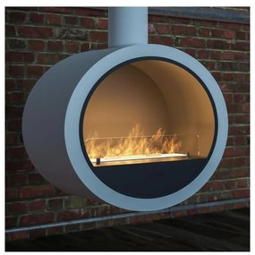 InFire - Závesný BIO krb pr. 70 cm 3kW biela
