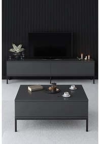 TV stolík/skrinka Vibubi 2 (antracit + čierna) . Vlastná spoľahlivá doprava až k Vám domov. 1095383
