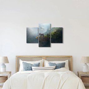 Obraz - Sloník na vrchole Taj Mahal (90x60 cm)
