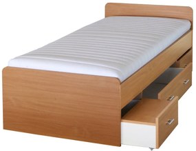 Manželská posteľ s úložným priestorom Duet 80262 90 - buk