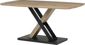 Jedálenský stôl HT-W1570 dub San Remo / čierny