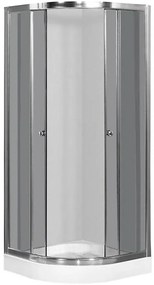 Štvrťkruhový Sprchový kút A1900 90/185 Grafit