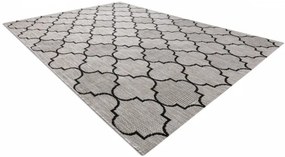 Koberec SIZAL FLOORLUX 20607 marokánsky - strieborný / čierny