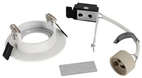 Inteligentné zapustené bodové svietidlo biele okrúhle IP44 vrátane Wifi GU10 50mm - Xena