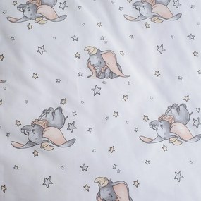 Jerry Fabrics Detské bavlnené obliečky do postieľky Dumbo Grey, 100 x 135 cm, 40 x 60 cm