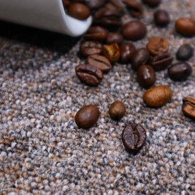 Condor Carpets, Metrážny koberec Classica 192, záťažový, na mieru, šíře 4m,5m, hnedá, ab (mriežka), chodba / predsieň