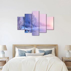 Obraz - Zamrznutá rieka (150x105 cm)